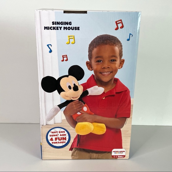 New Disney Mickey ‘Hot Dog Song” 12” Singing Plush Toys - Picture 3 of 4